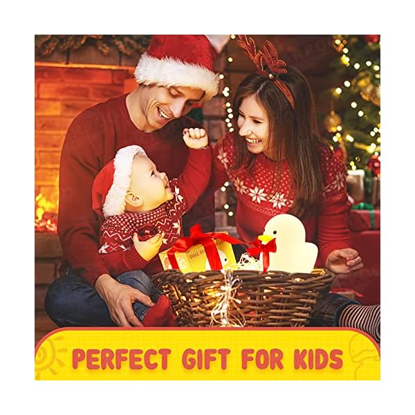 TKARPOO LED-Ente Nachtlicht Kinder, Ente Nachtlicht Kinder Silikon Dimmbar Nachttischlampe Kinder Baby Nachtlicht Ente… – Bild 7