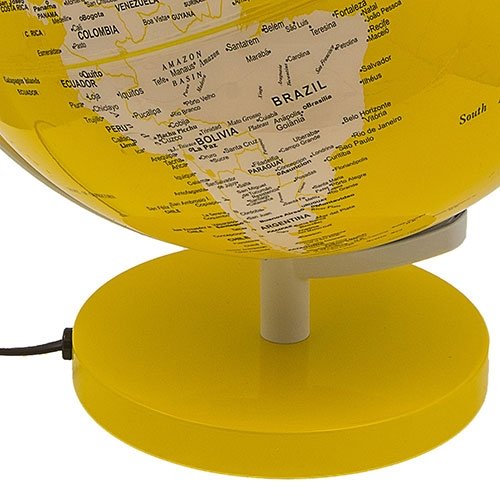 Globo Iluminado Amarelo Fullway - 40x31 cm