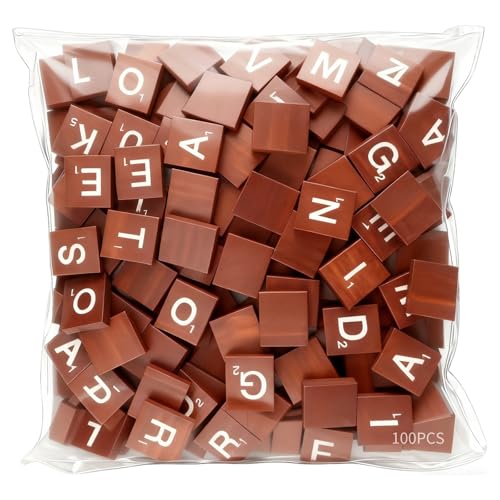 Bloques de Letras de Madera Segura Color Café miniatura 1