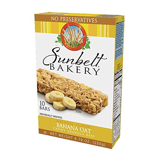 Sunbelt Bakery Banana Oat Chewy Granola Bars, 8 Boxes