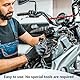 Tunejoy Motorrad Lenkerstrebe 22mm Motorrad Ausgleichsstange Balance Bar Verstellbar Aluminiumlegierung für Offroad Moto Dirt Pit Bike ATV 330mm Rot