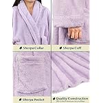 PAVILIA Premium Womens Plush Soft Robe Fluffy, Warm, Fleece Sherpa Shaggy Bathrobe - Image 4