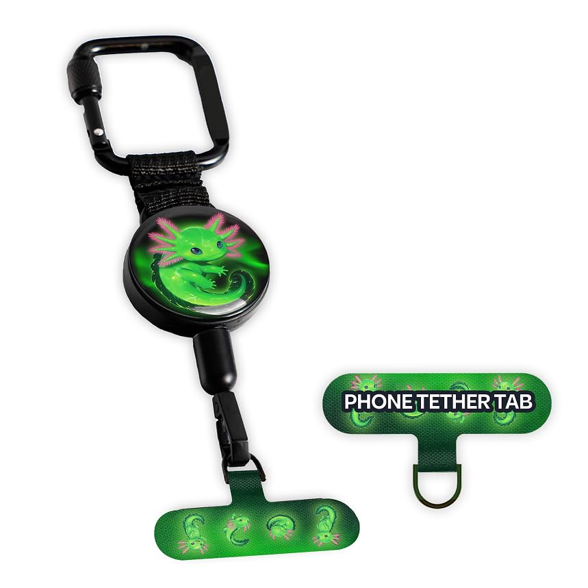 Image of ClutchLoop Anti-Theft Phone Tether - Universal Adhesive Anchor, Retractable Steel Line and Locking Carabiner