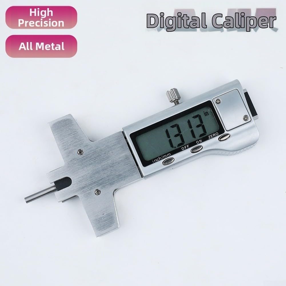 Righello digitale per chitarra con display in pollici e mm per funzione zero, corpo in metallo per impostazione acustica elettrica e classica dei bassi