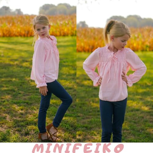 Image of Girls Long Sleeve Shirt for 6-12 Years