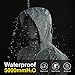33,000ft Packable Rain Jacket Men's Lightweight Waterproof Rain Shell Jacket Raincoat with Hood for Golf Cycling Windbreaker