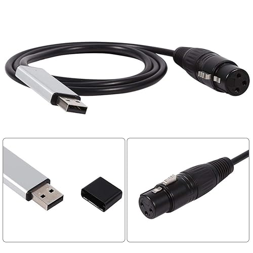 Miniatura 4 de Mini USB a DMX Interfaz Adaptador Controlador DMX512 Ordenador Etapa Iluminación Controladores Dimmer