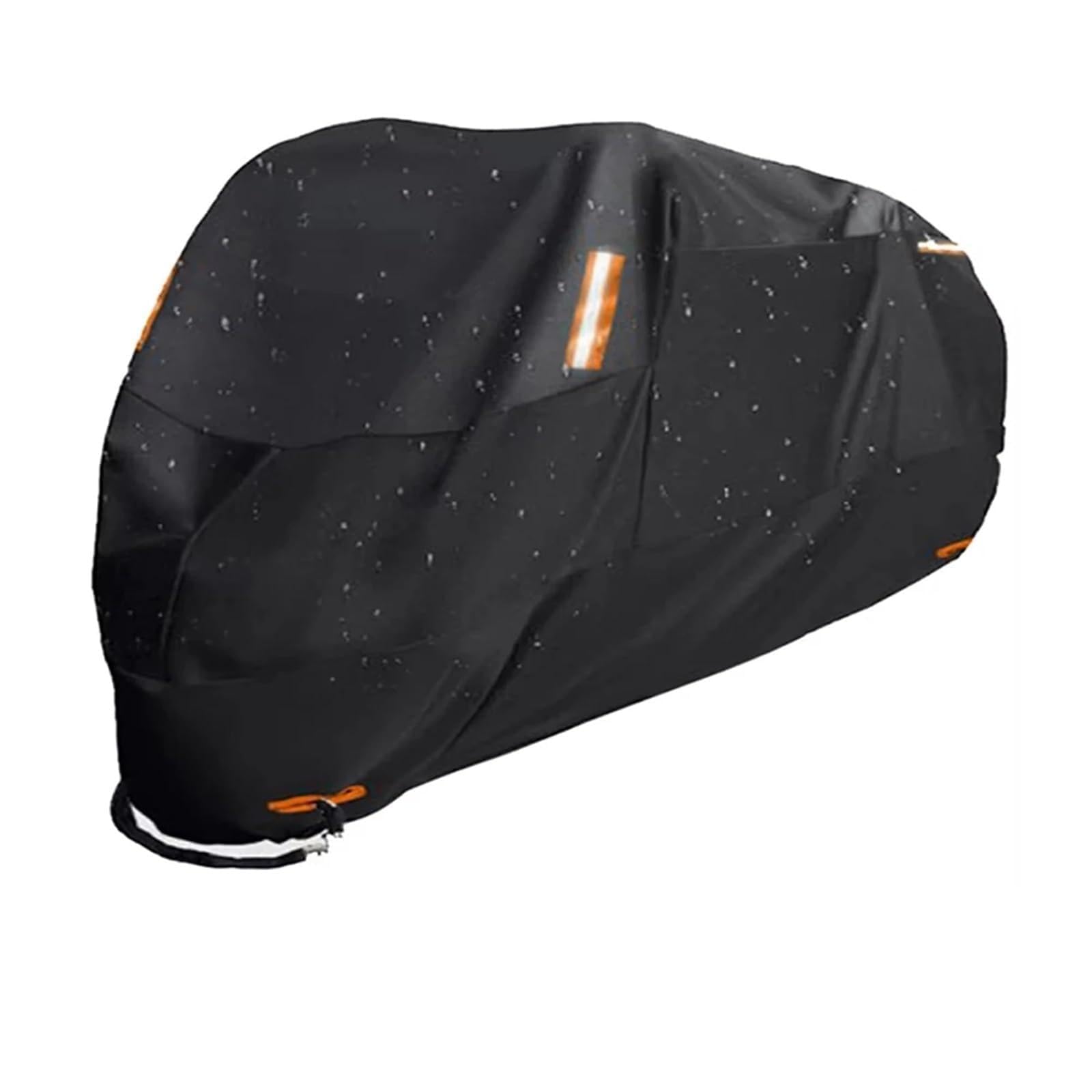 Housse de protection universelle en tissu Oxford 300D pour moto - Protection contre la poussière, la neige, la pluie et les UV (MCZ300D-Noir-XXXXL)