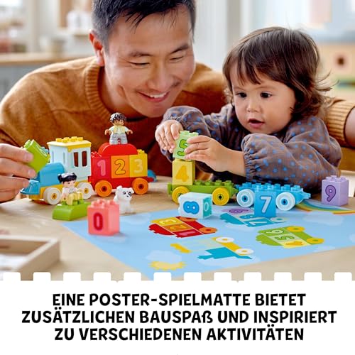LEGO DUPLO Zahlenzug – Zählen Lernen – Spielzeug für Kleinkinder - Lernspielzeug für Kinder - Bunte Zahlenbausteine und 2 Spielfiguren – Kreatives Geschenk für Jungen & Mädchen ab 1 Jahr - 10954