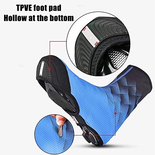 Waterproof Silicone Shoe Covers for Winter Cycling - Thermal Warm Overshoes for Men, Windproof Mountain Bike Accessories, Red Cycling Shoe Covers