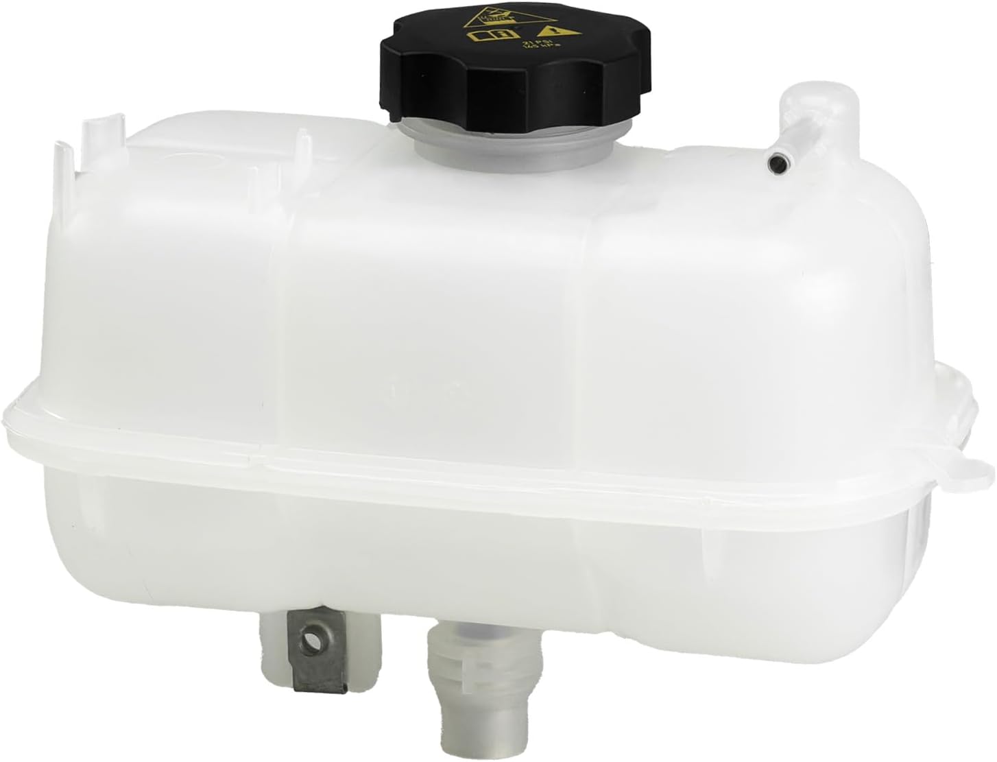 Coolant Reservoir Tank Compatible with 2018–2024 Jeep Wrangler JL JLU & Gladiator JT, Engine Coolant Overflow Recovery Bottle with 2 Hose Clamps