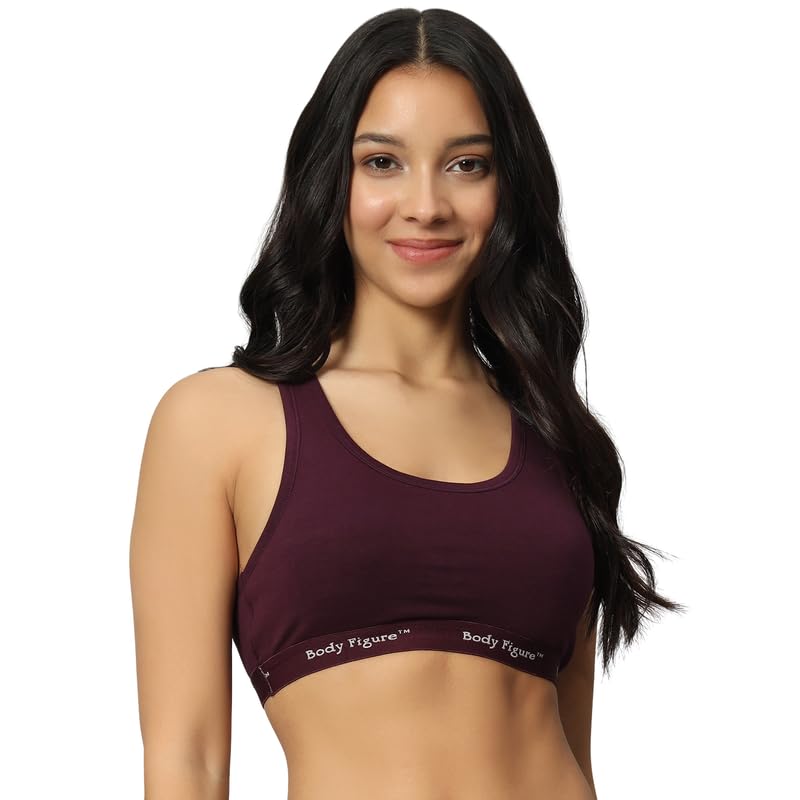 Women's Racerback Sports Bra – Wire-Free 4-Way Stretch Workout Crop Top Bralette for Gym, Yoga, Dance & Running-picture-24