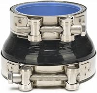 Vista 8 de Manguera universal de acoplador recto de silicona de alto rendimiento de 4 capas con abrazaderas de perno en T