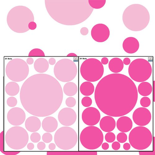 Create-A-Mural WDV-2-PK-DKLT Wall Decor Dots, Polka Dot Wall Decals For Girls Room Walls Decor Stickers Bedroom Kids Art thumb #3