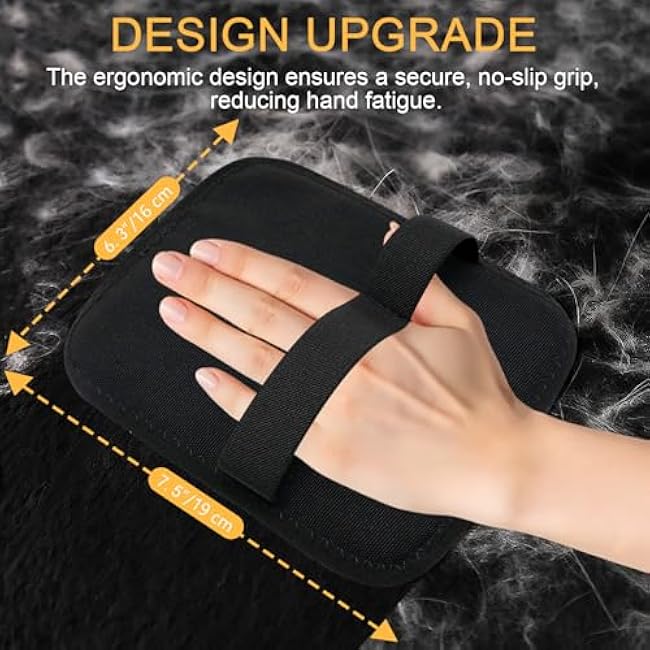 Pet Hair Removal Glove for Cats & Dogs, 2025 Newly Upgraded Electrostatic Pet Hair Removal Gloves, Reusable Pet Hair Remover Tool for Clothing, Couch, Carpet, Car Seat (2PCS)-652QQzRX