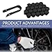 MLY 20 PCS Lug Nut Covers, 17MM Hexagonal Nut Covers with Removal Tool, Wheel Center Bolt Caps, Car Lug Nut Caps for Automotive Exterior Decorative Accessories (Black)