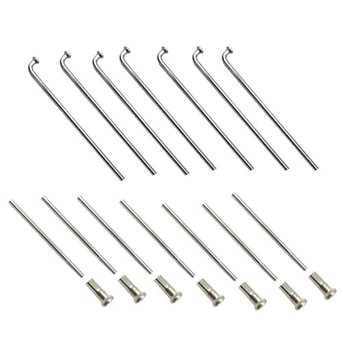 Bike Spokes 13G Electric Bicycle Spoke Stainless Steel with A Diameter of 2.3mm and A Length of 30mm-350mm Spokes(Length 150mm)