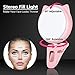 OURRY Selfie Clip on Ring Light, Mini Rechargeable 9 Level Adjustable Brightness Modes with 32 LED, 2-8 Hours, USB Flash Lighting for iPhone/Android, Cell Phone Photography,Video, Vlogging - Pink