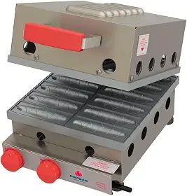 Máquina Crepe Suíço a Gás 12 Cavidades Industrial Crepeira
