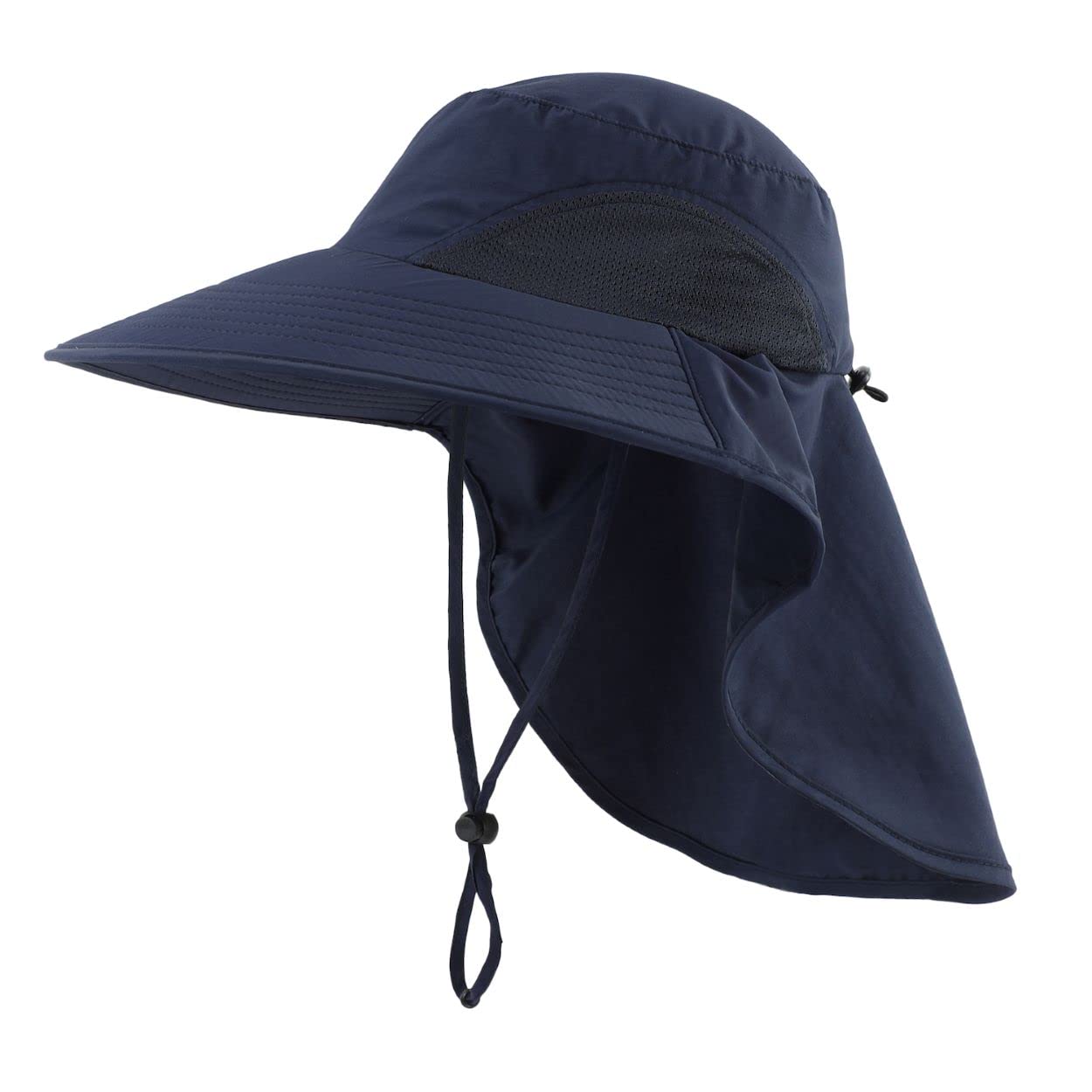 Magracy Men Women Outdoor Sun Hat Neck Flap Wide Brim Mesh UV Protection Hat Fishing Hats