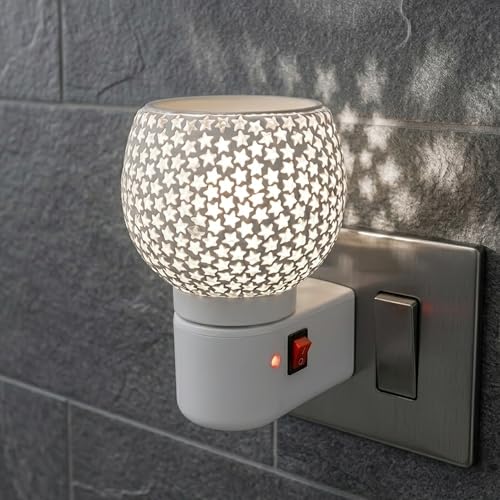 Image of Kapur Dani Camphor Electric Diffuser for Home Fragrance /Office /Kapoordani Light Lamp Multi Functional Essential Oil Camphor /Camphor Burner Diffuser Electrical with On /Off Switch