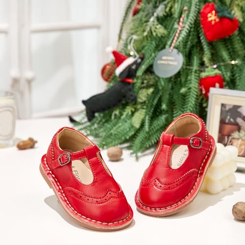Image of Felix & Flora Toddler Little Girl Princess Dress Shoes-Mary Jane Flats for Girl Party School Shoes