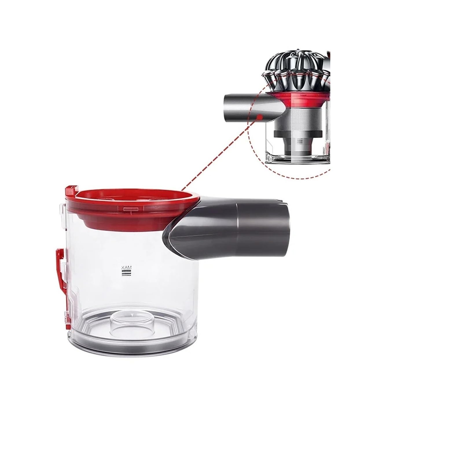 Taza De Polvo For Aspiradora, Compatible con Dyson,V7 V8