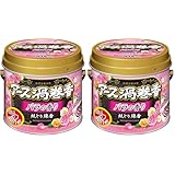 アース渦巻香 蚊取り線香 バラの香り アロマ 30巻缶入 線香立て付き 蚊 駆除 忌避 長時間 屋内 屋外 蚊よけ 蚊とり 侵入 対策 (× 2)