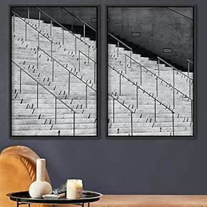 signwin 2 Piece Framed Canvas Wall Art Solid...
