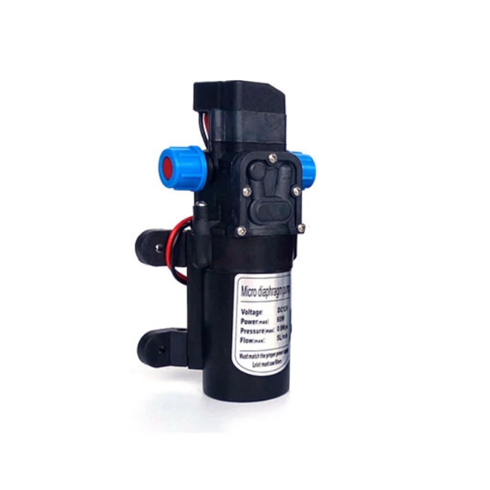 Pompa acqua a membrana ad alta pressione DC 12V/24V 60W/80W, pompa acqua con pressostato automatico, portata 5L/min(60W 24V)