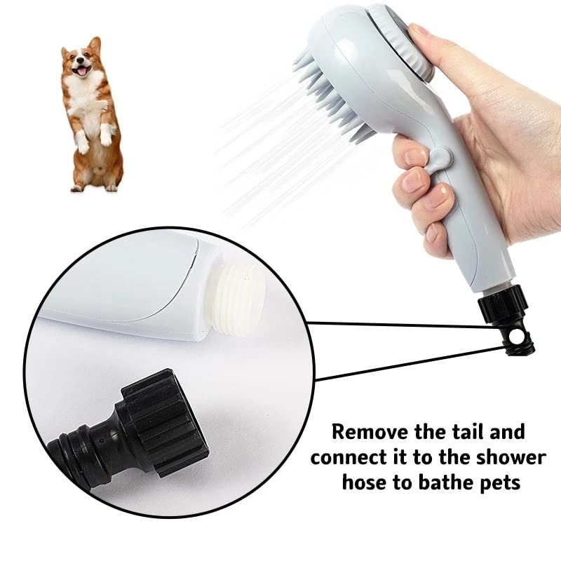 Pet Brush, Pet Brush 2 In 1 Function Pet Shower Massage Dog Cat Bath Brush Hair Grooming Soft Brush For All Pets Health Daily Bath Supplies Pet Brushes