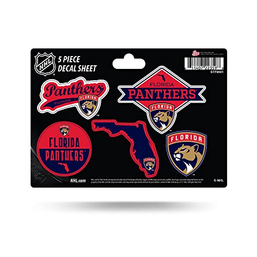 Rico Industries NHL Hockey Florida Panthers 5-PC Sticker Sheet