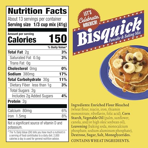 Image of Betty Crocker Bisquick Original Pancake & Baking Mix, 20 oz (Pack of 2)