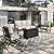 HERA'S HOUSE 4 Pieces Patio Furniture Set with Fire Pit Table, 2 x Rocking Chair, 3-Seat Sofa with 45" Fire Pit Table, Outdoor Conversation Set for Garden Lawn Poolside Backyard