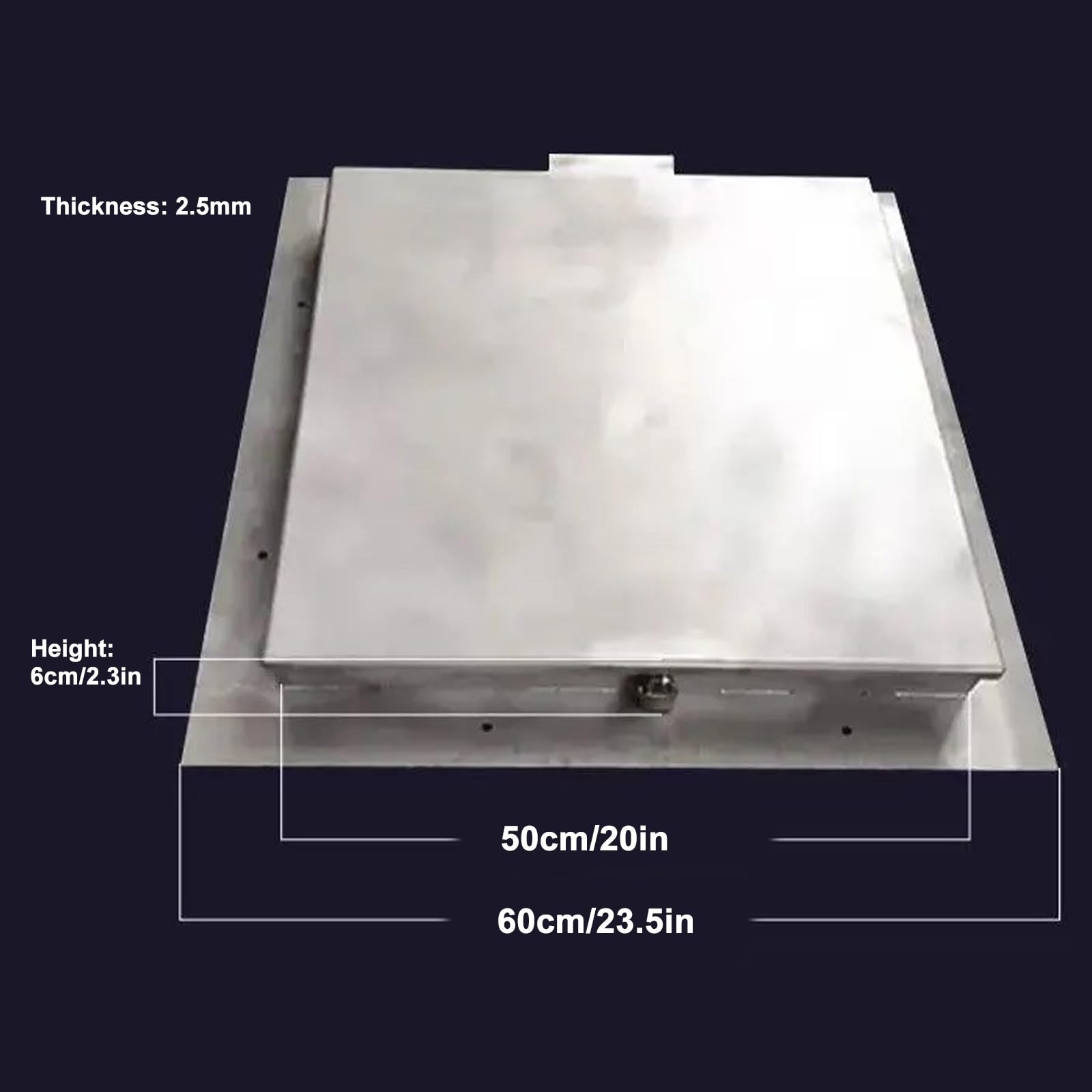 Osłona przeciwdeszczowa z zamkiem, metalowy właz wejściowy 60 cm do odpływu, bez stali, wodoodporna pokrywa inspekcyjna do dostępu do Sewa i dachu, konstrukcja Heavy-Du.