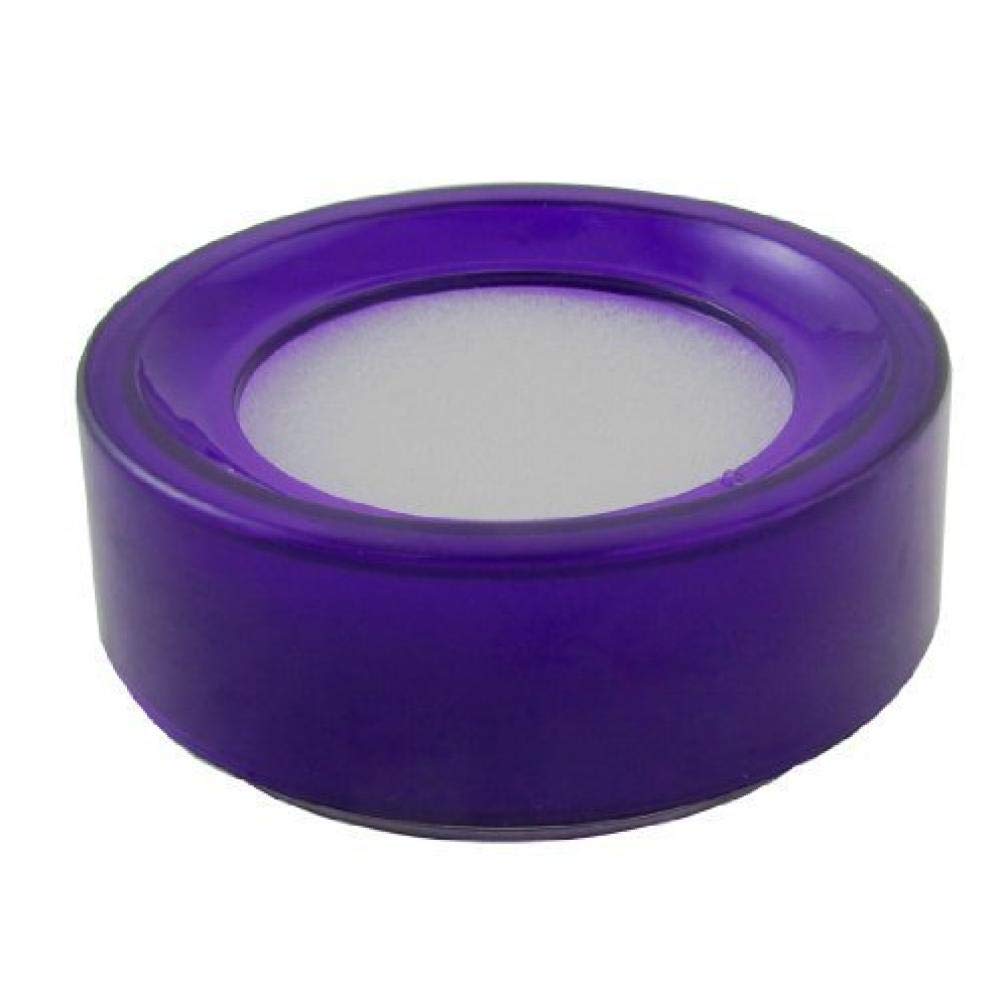 Tossper Purple 2 Pcs Fingertip Moistener With Round Plastic Case For Counting Cash Money Cashier Checkout