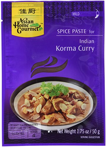 AHG Spice Paste Korma Curry - Paquete de 12 x 50 gr - Total: 600 gr