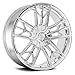 Cavallo CLV-39 Custom Wheel - 22x9.5, 15 Offset, 5x120.65 Bolt Pattern, 74.1mm Hub - Chrome Rim