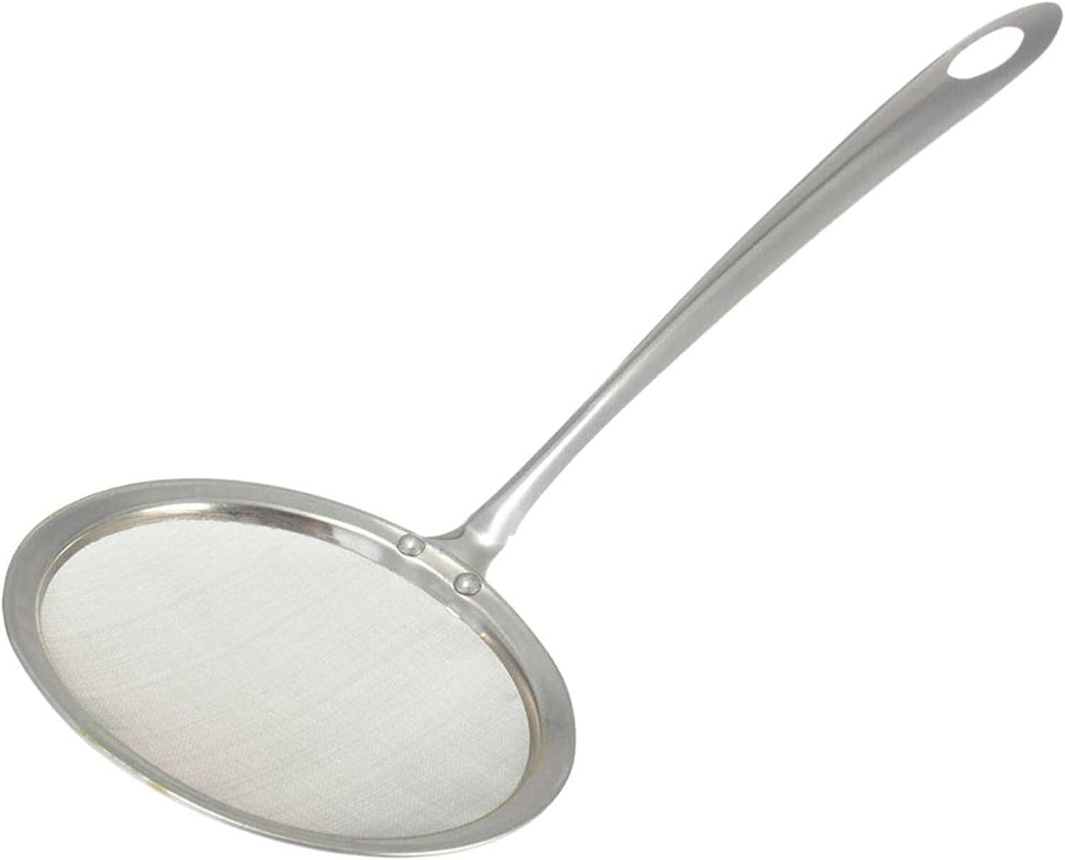 Schaumlöffel, Siebe Mesh Siebe Edelstahl Sieb Kochwerkzeuge Suppenskimmer Scoop Sieb Küchenzubehör Schaum(27x10cm)