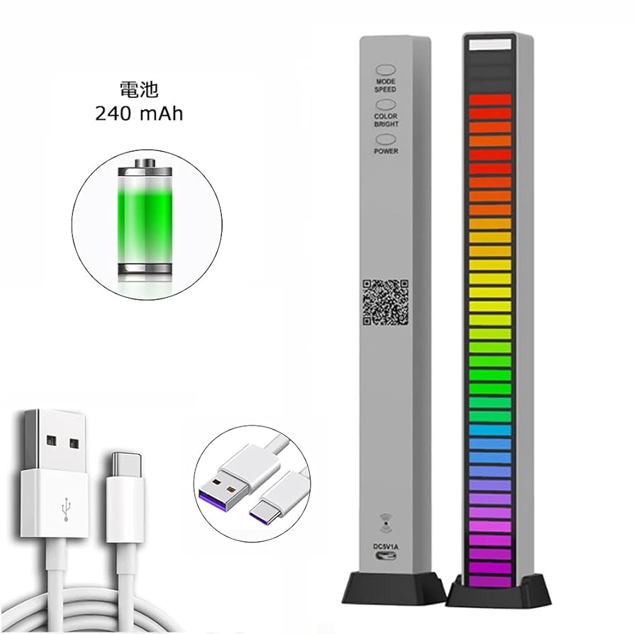 Amazon.co.jp: サウンドリアクティブLEDライトバー