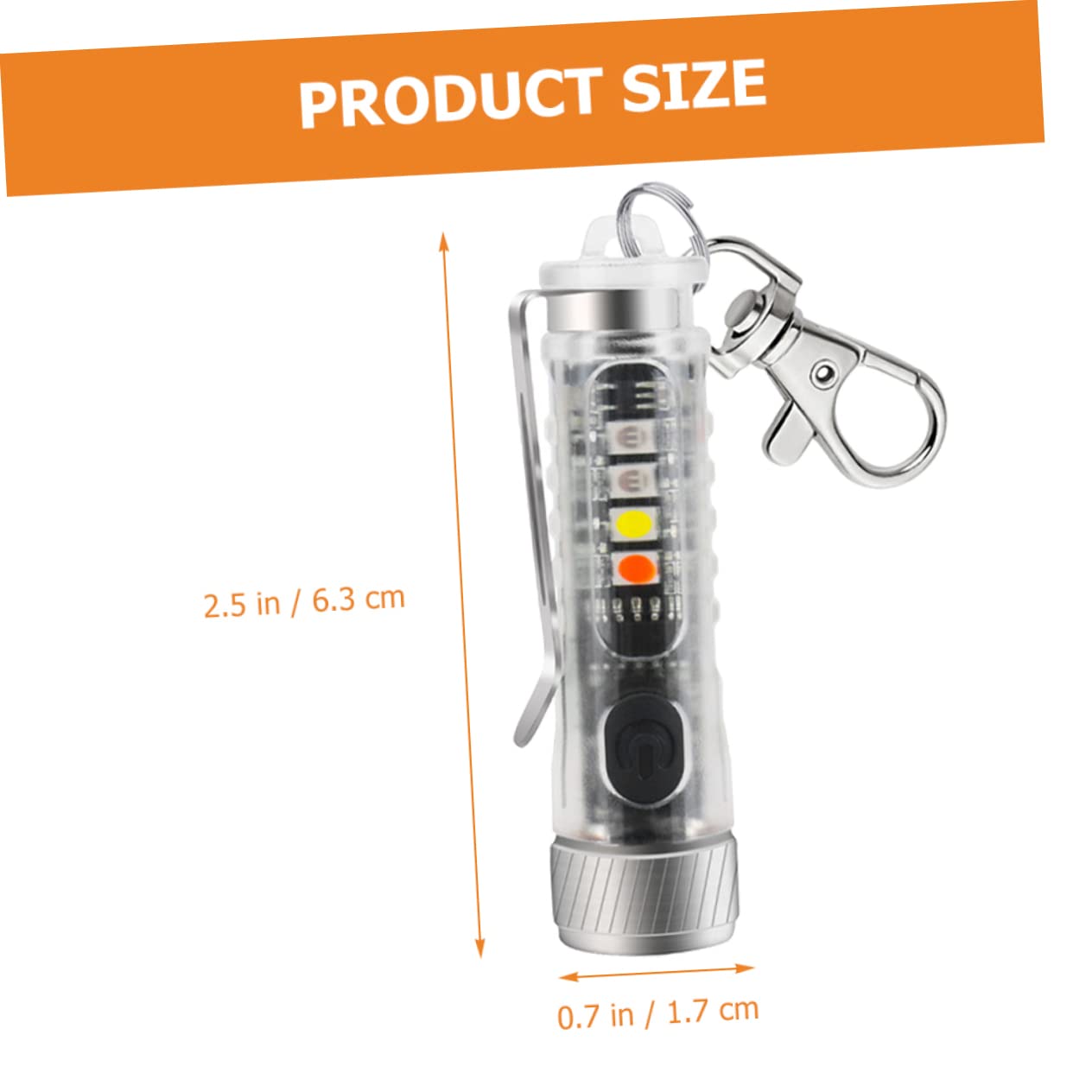 BESPORTBLE 2pezzi Torcia Led Mini Ricaricabile Luce Portachiavi Regolabile Per Esterni Modalità Di Illuminazione Design Compatto e Leggero Per Campeggio e Emergenze