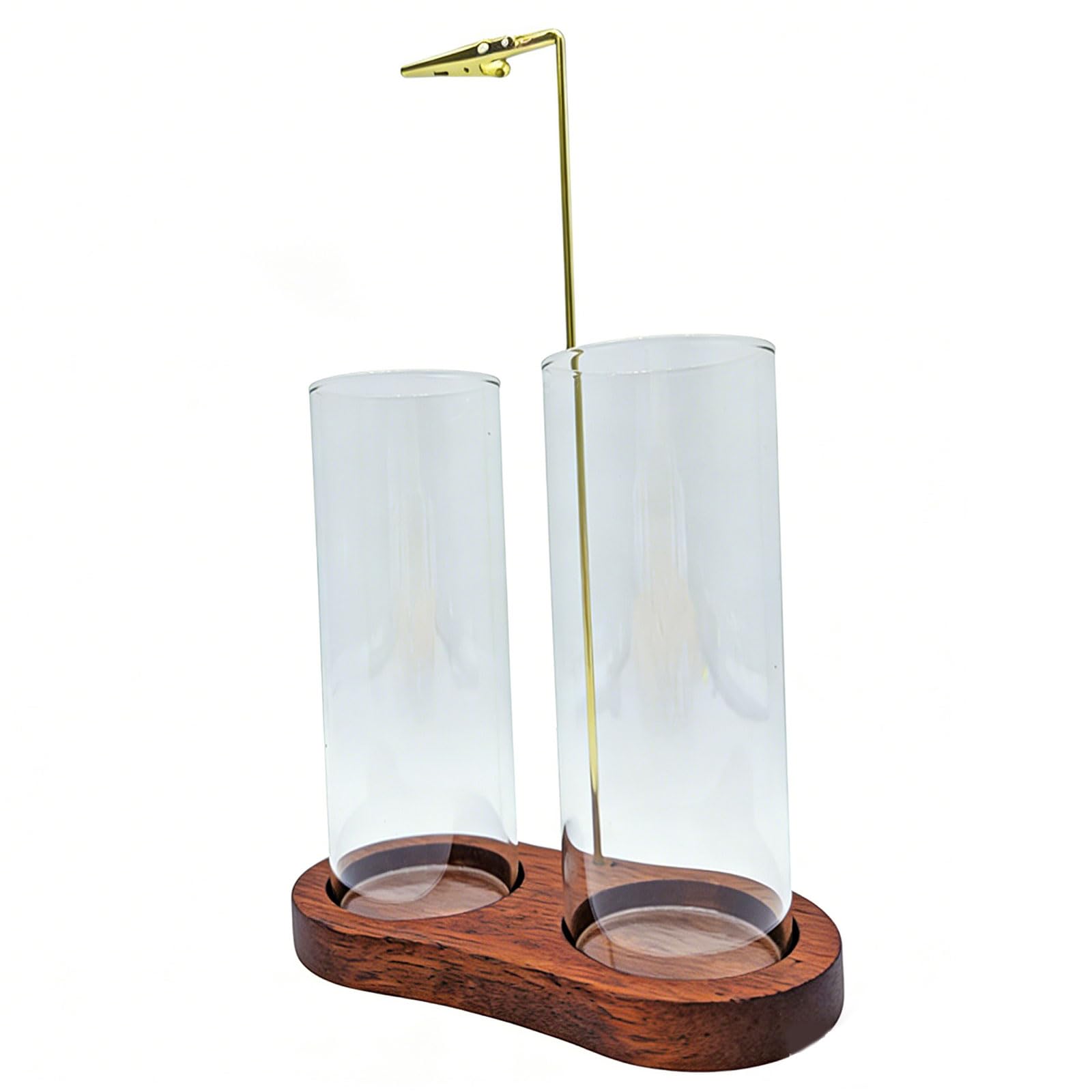 Minimalist Wooden 8 Shaped Glass Scent Diffuser for and Decor Feng Shui Scent Stove