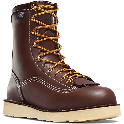 Danner Men's Power Foreman 8" Waterproof Work Boot, Brown - 11.5 EE