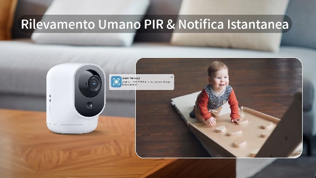 TP-Link - Telecamera di sicurezza Tapo 2K Pan/Tilt per baby monitor, telecamera per cani con rilevamento di movimento, audio a 2 vie, sirena, visione notturna, archiviazione cloud e scheda SD