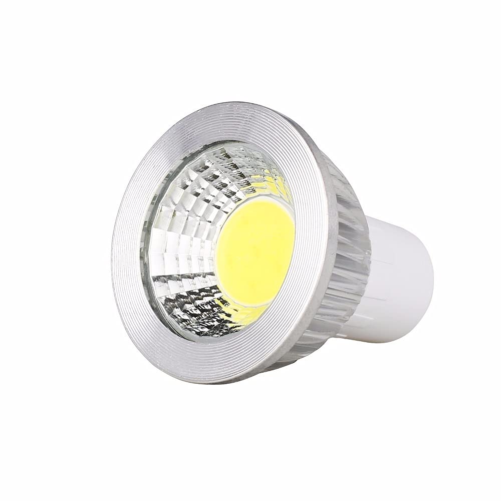 YSJX lighting, Paquete de 12, bombilla de foco Led COB 3W/5W/7W GU10 AC220V lámpara for el hogar blanca natural/cálida/fría(Warm White,GU10 5W)