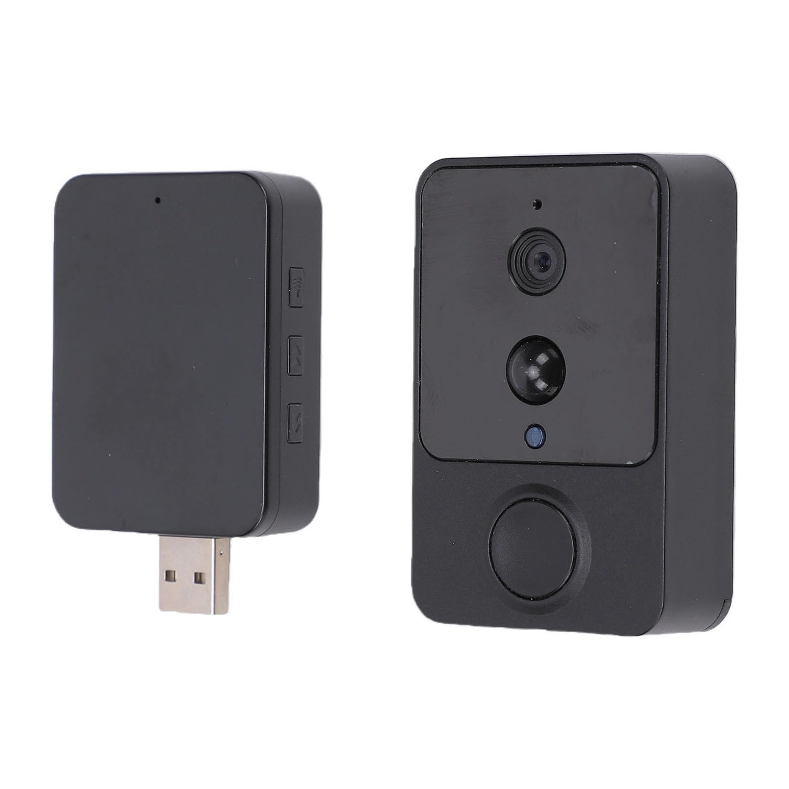 Campanello Video Intelligente Batteria da 2600 MAh 1080p 160 | Telecamera di Sicurezza Domestica, WiFi da 2,4 GHz, Batteria Ricaricabile, Audio Bidirezionale, Immagini 1080p, Custodia in