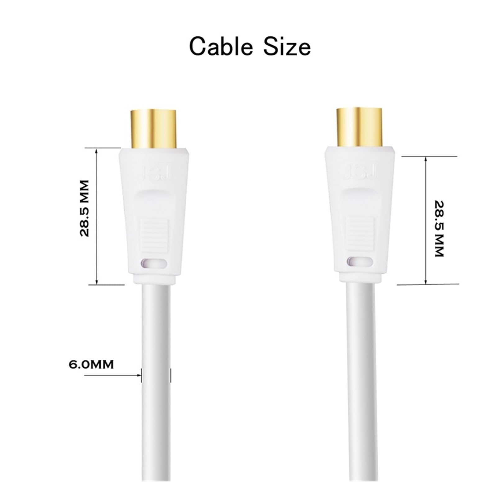 Antenna TV 9.5MM maschio a femmina RG6 Quad Shield CL2 cavo di prolunga satellitare antenna maschio a femmina connettore coassiale RF (Color : 10M)