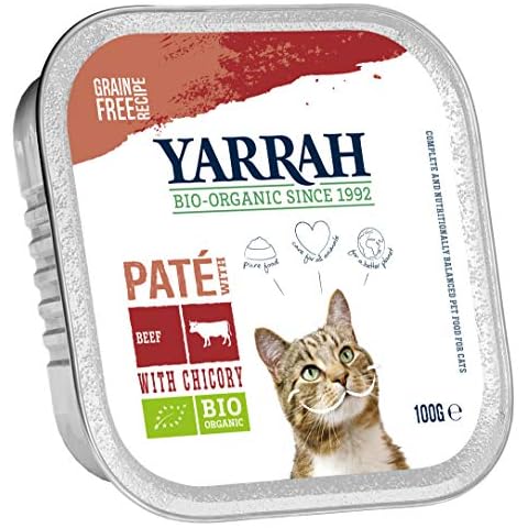 Yarrah Pate Rind Zichorie 100g Bio Katzenfutter Cover