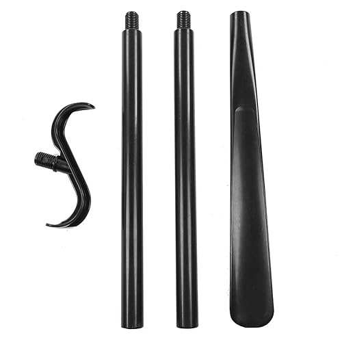 Cuerno de zapato de mango largo para personas mayores, calcetines portátiles desmontables, bastón de vestir largo, ayudas de vestir para la vida