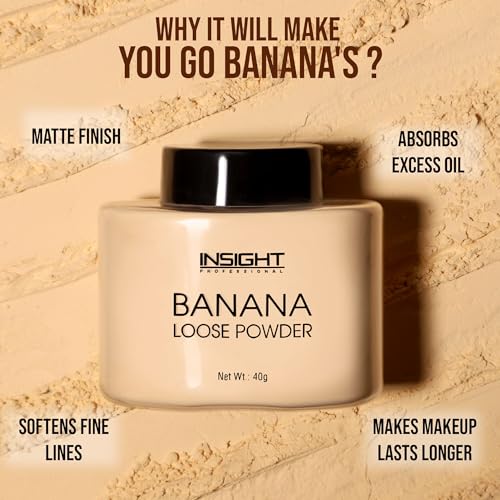 Insight Banana Loose Powder |Make Up Setting Powder |Provides Long-lasting Coverage |Reduces Shine|Loose Powder(Banana Powder) - Image 3